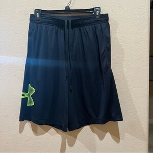 Under Armour Black Shorts w/Highlighter X logo